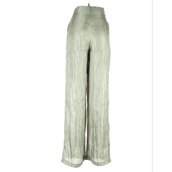 Nasty gal sage pants 26 waist high waist - Picture 2 of 3